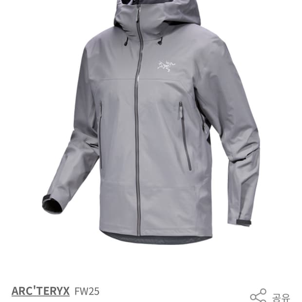 25F/W 아크테릭스 베타 SL VOID컬러 XL사이즈