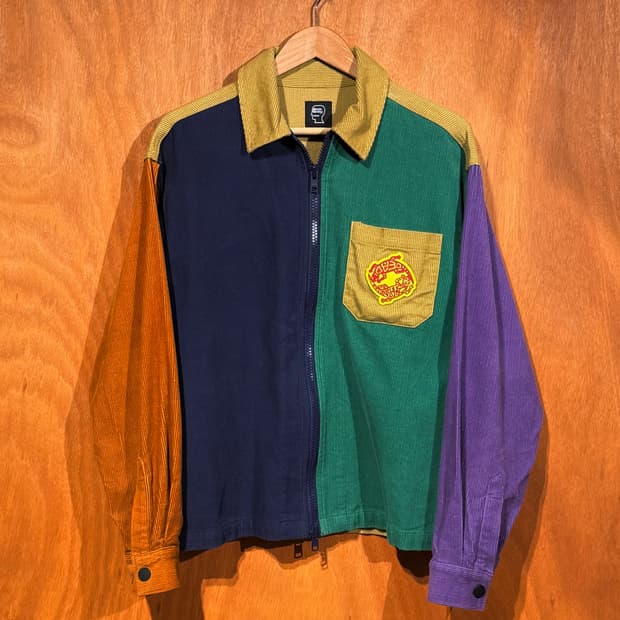 브레인데드 컬러블록 코듀로이 자켓 s 95~100