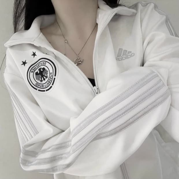 아디다스 화이트 실버 흰실 독일 져지