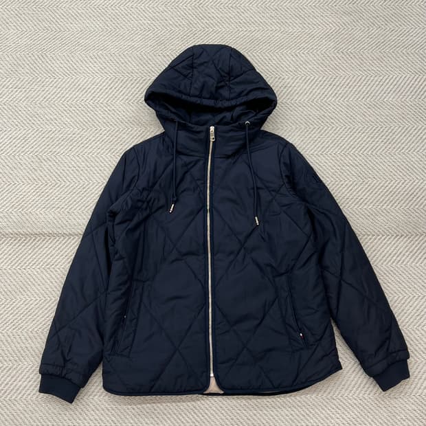 타미힐피거 퀼팅 후드 패딩 r2661