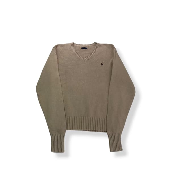 95 폴로랄프로렌 코튼 브이넥 니트