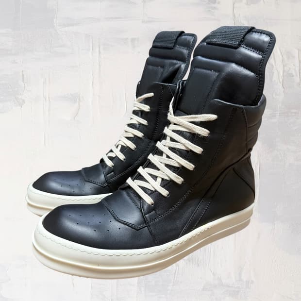 (풀구성 새상품) 릭오웬스 지오바스켓 검검흰 LPO 39 사이즈