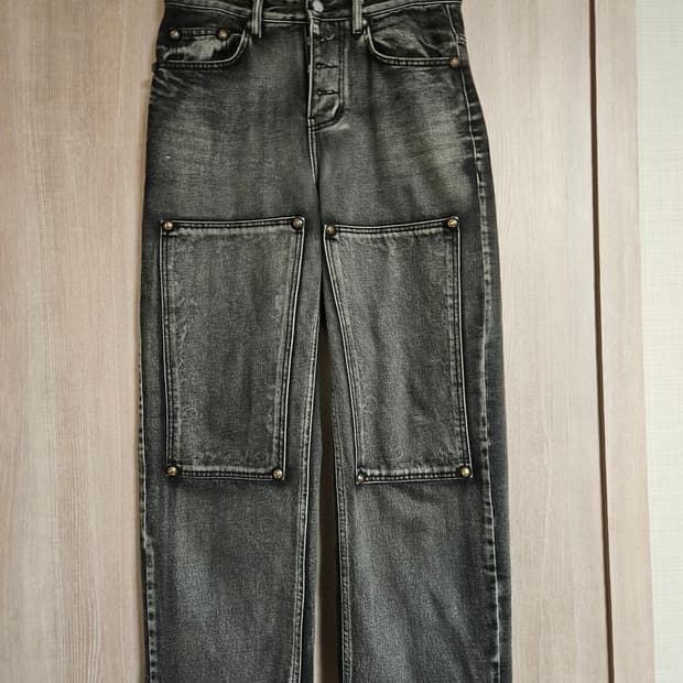 THUG CLUB 떠그클럽 더블니 레이저 데님 팬츠