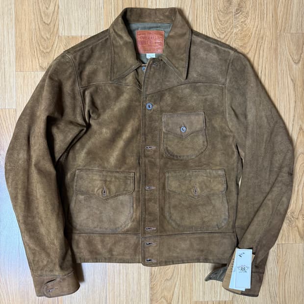 rrl 러프아웃 스웨이드 자켓 s 새상품