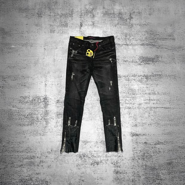 leather stud punk grunge skinny