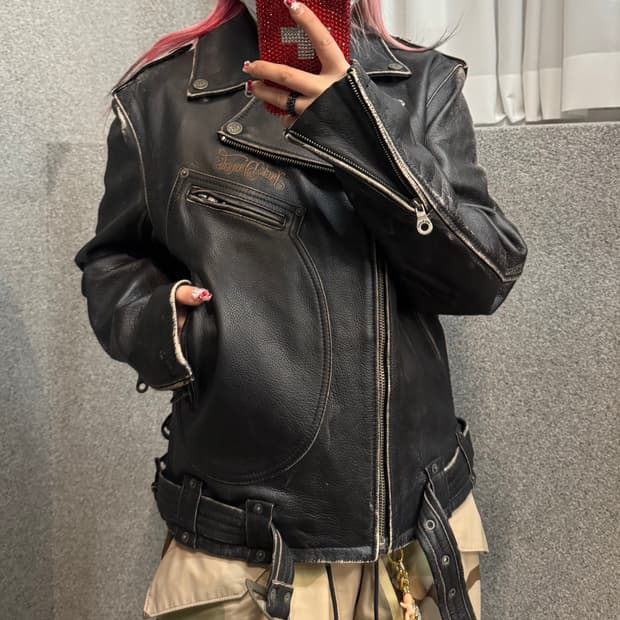 JACK DANIELS leather rider bike jacket