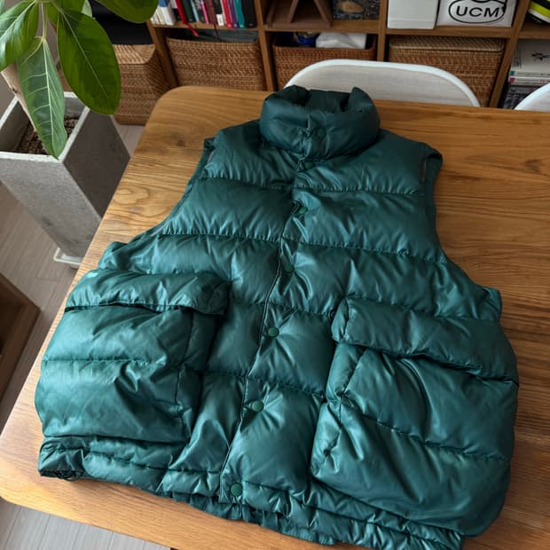 다이와피어39 다운 베스트 패딩 L 그린
