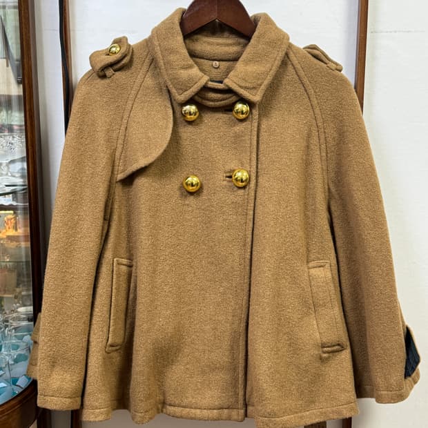 빈티지 울 하프 코트