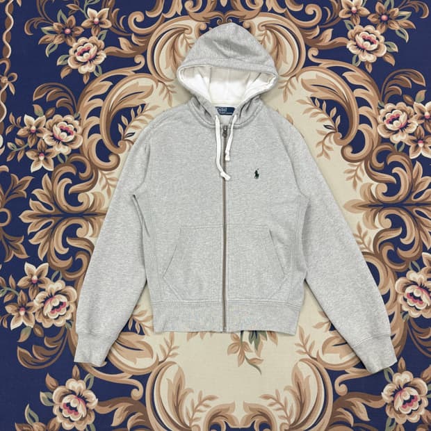 (S)00s 폴로 랄프로렌 후드집업티셔츠(그레이)