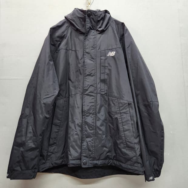 뉴발란스 로고 스트링 후드 바람막이 L(L)
