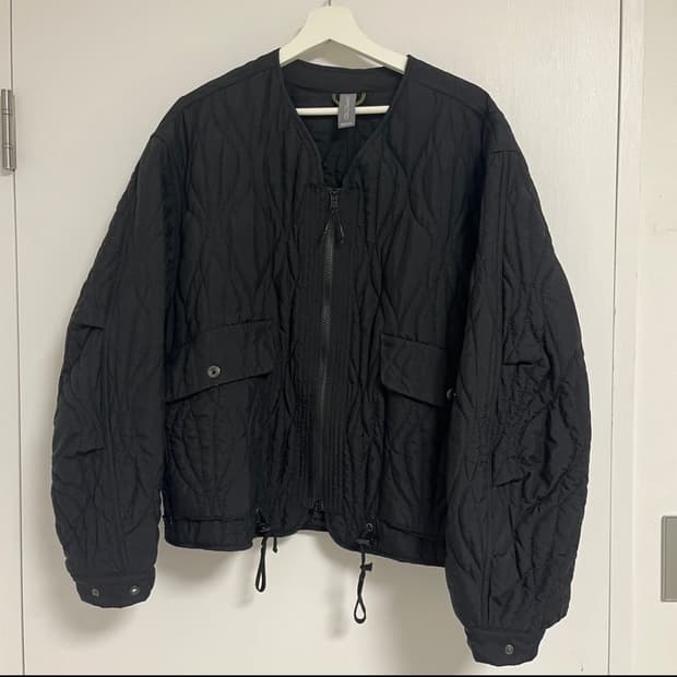 언어펙티트 퀼티드 가디건 자켓