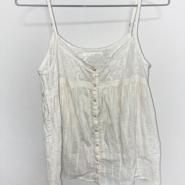 일본 빈티지 모리룩 레이스 슬립 나시