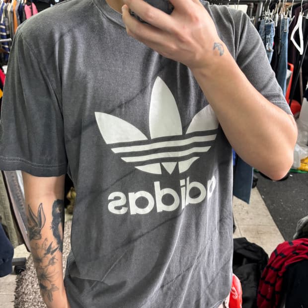 3XL 아디다스 빅로고 피그먼트 타이다이 반팔티