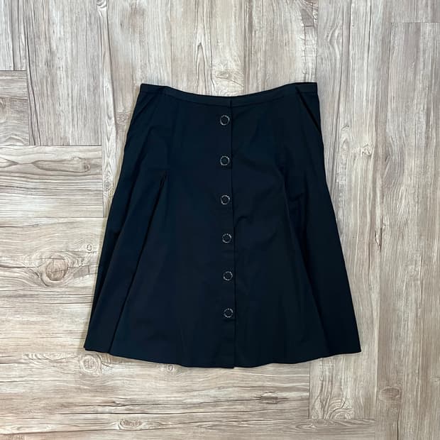 ARMANI JEANS 플레어 블랙 스커트