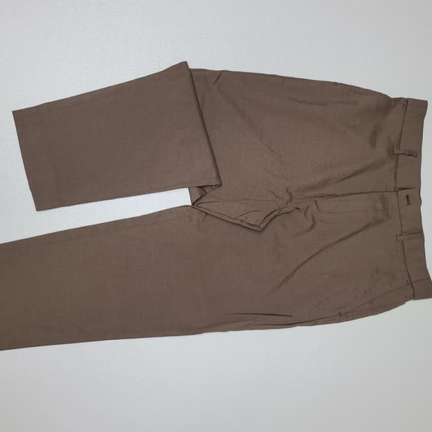 스파오 SPAO 남자 린넨 치노 34 브라운