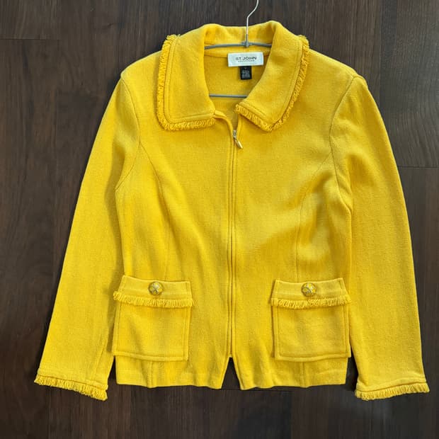 st john 세인트존 센존 지퍼 자켓 가디건