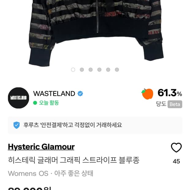 히글 그래픽 블루종