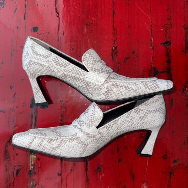 Python Loafer Heels