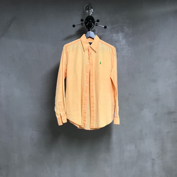 폴로 랄프로렌 린넨 셔츠 오렌지 S