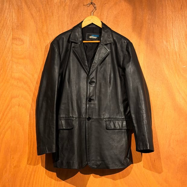 이태리 양가죽 자켓 레더 카코트 L