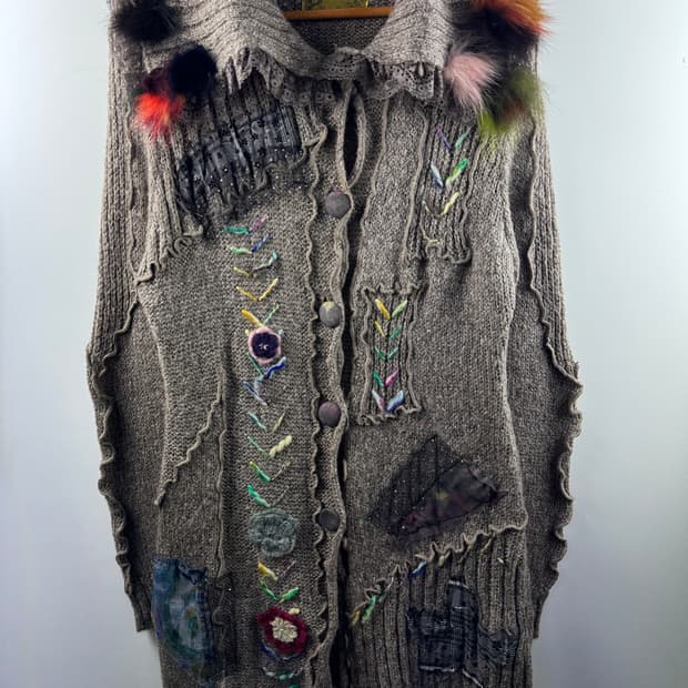 JPN 히피 디테일 롱니트2128