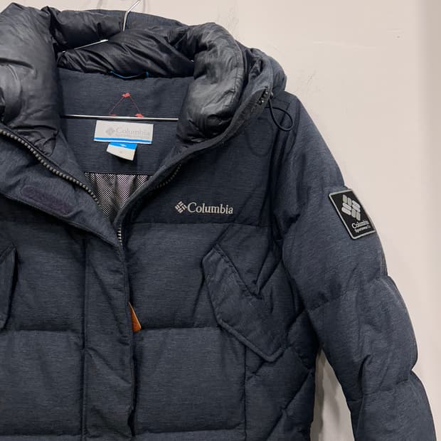 컬럼비아 옴니히트 구스다운 후드 롱패딩