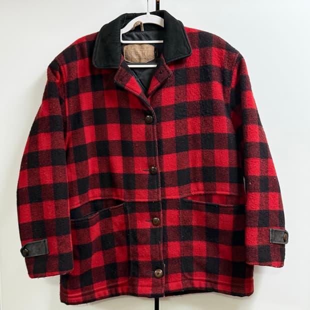 80S 울리치 woolrich made usa 버팔로 체크자켓 S