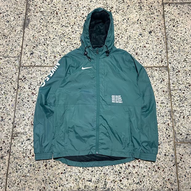 나이키(NIKE) 그린 빅로고 후드 바람막이