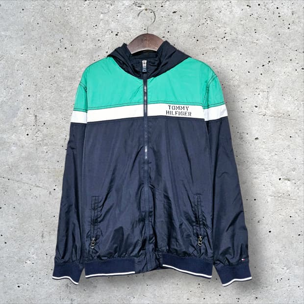 타미힐피거 90's 올드스쿨 후드집업 (95/M)