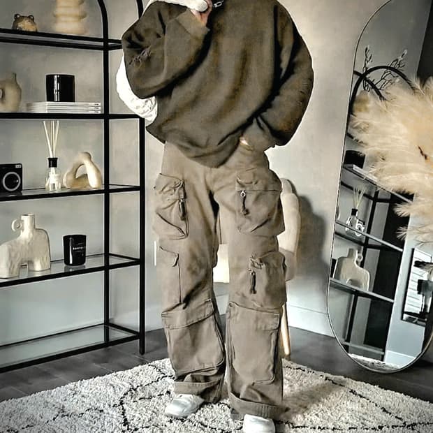 정가11만_신품31  자라 유틸리티 멀티포켓 카고팬츠 5575/472