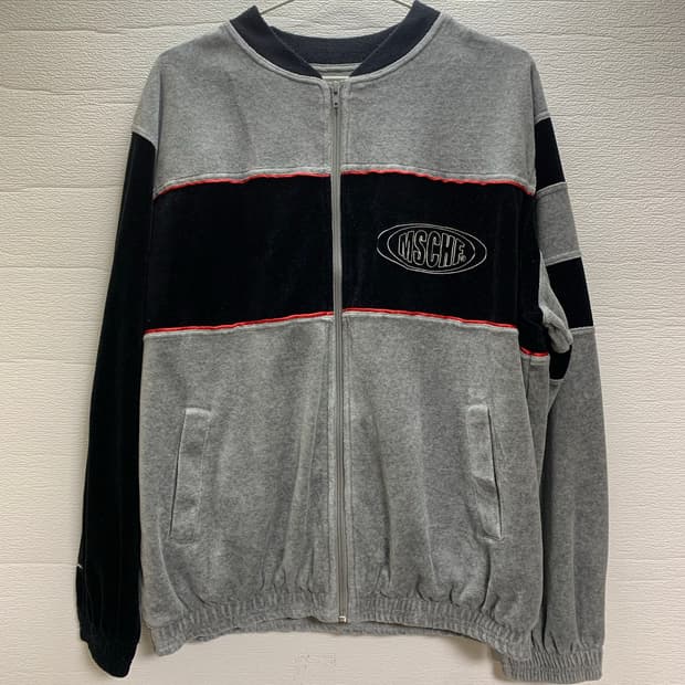 MSCHF 미스치프 벨벳 트랙 자켓 그레이