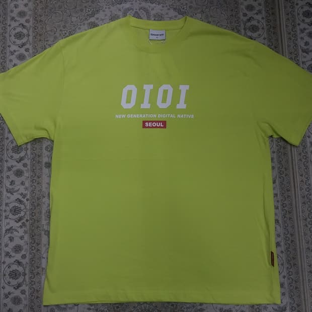 (새상품) oioi 라임반팔티