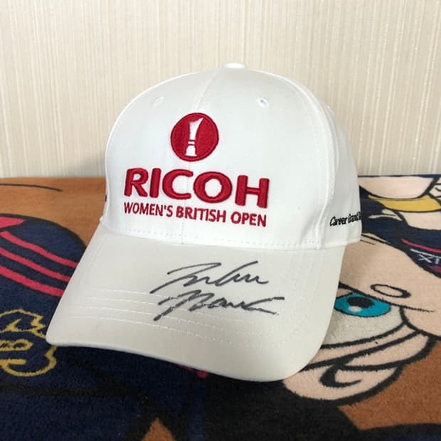 (2)리코(RICOH) 위민스 브리티시오픈 골프모자/박인비프로싸인