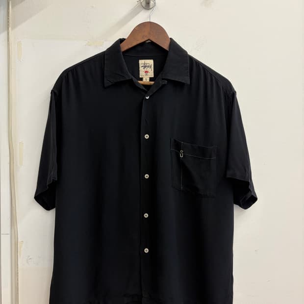 N234. 90s 올드 스투시 반팔 셔츠