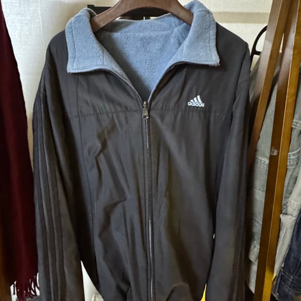 아디다스 리버서블 양면 플리스 자켓 (100사이즈)
