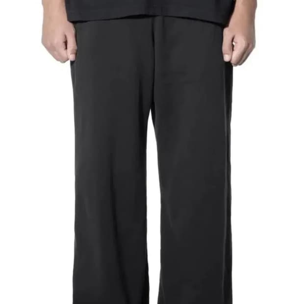 이지 갭 헤비 스웻팬츠 블랙 더블 레이어드 yeezy gap