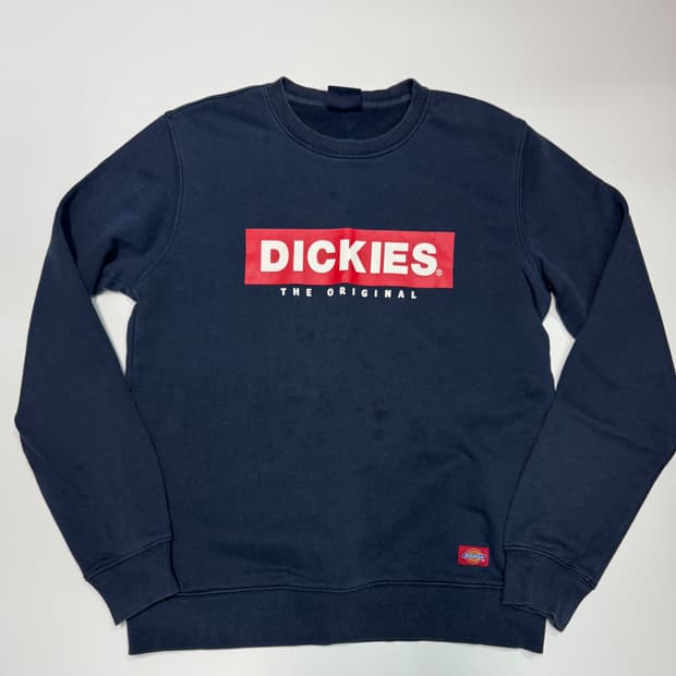 디키즈 Dickies 빅 스펠로고 네이비 스웻 맨투맨 L
