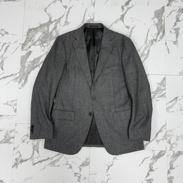 맨온더분 체크 쓰리버튼 블레이저