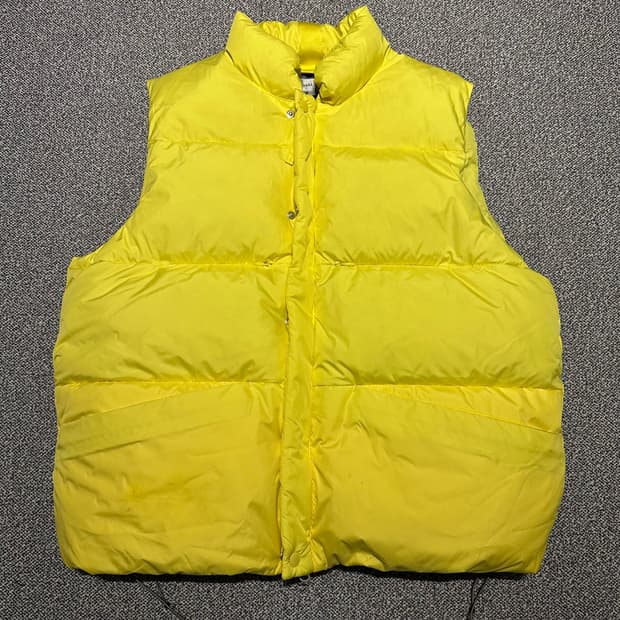 라이풀 다운 조끼 옐로우 3사이즈