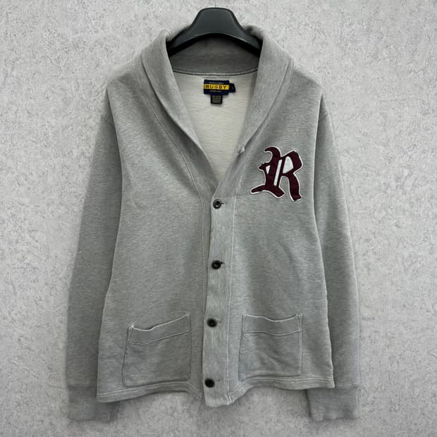 100 폴로 랄프로렌 럭비라인 남자 숄카라 가디건