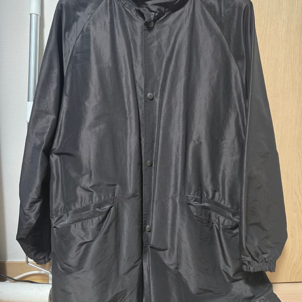 [2]코모리 코튼 실크 후디드 코트