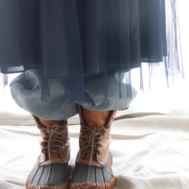 [Beams] Camel Gummy Boots