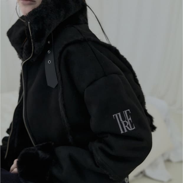 티유알이 오브이 ov ture 무스탕 카리나 블랙