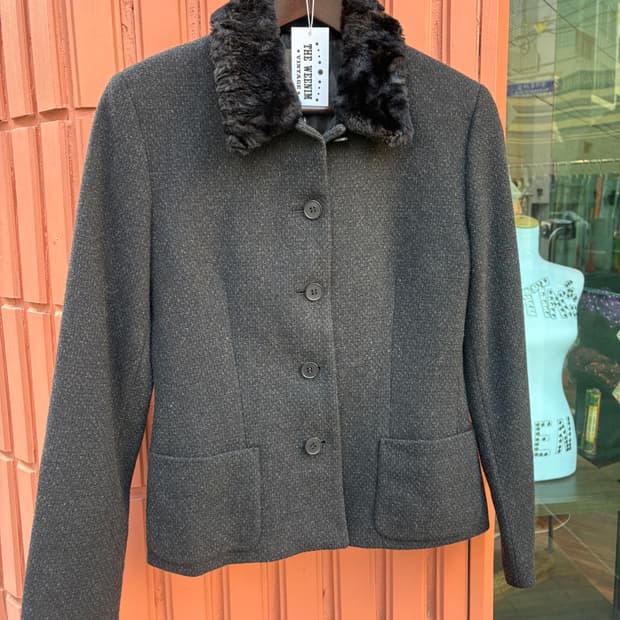 켈빈클라인 트위드 자켓