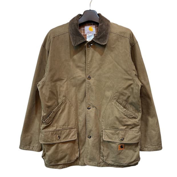 칼하트 안감 플란넬 덕 초어 자켓 