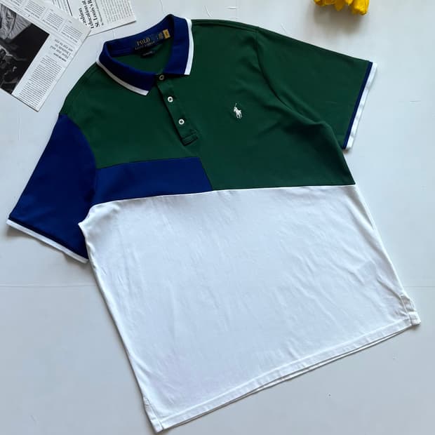 Polo 폴로랄프로렌 QR 컬러 블록 카라티