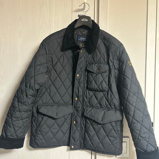 폴로 퀼트자켓 퀼팅자켓 퀄팅자켓 블랙 L
