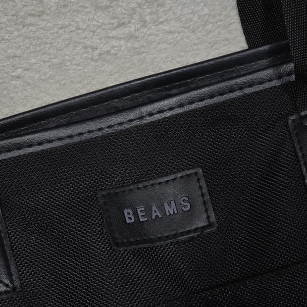 Beams 빔즈 블랙 토트백