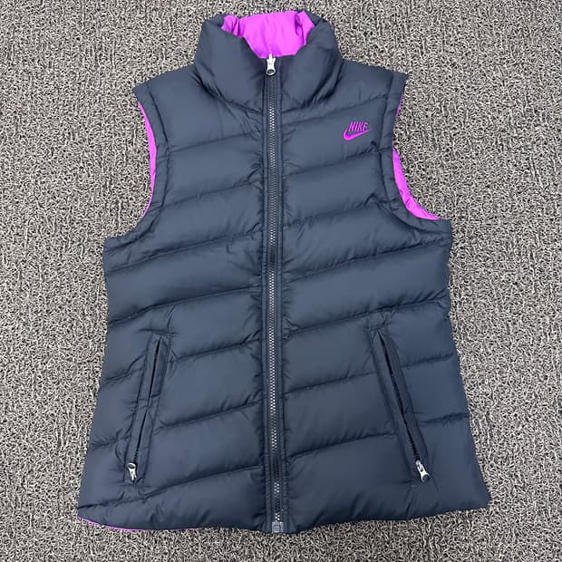 NIKE 나이키 여성 덕다운 양면 패딩 조끼 S