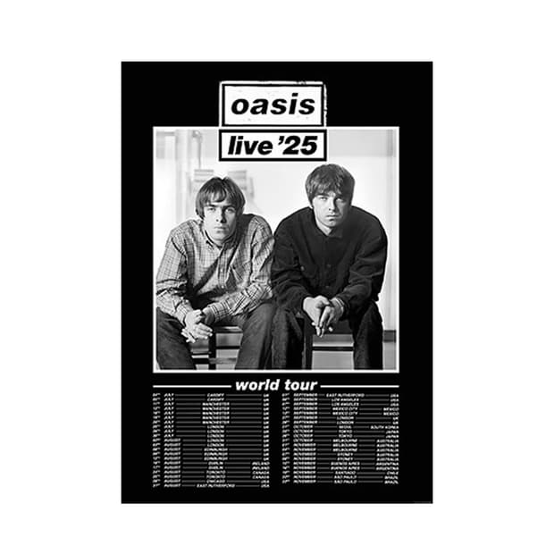 Oasis Live 25 오아시스 월드투어 포스터